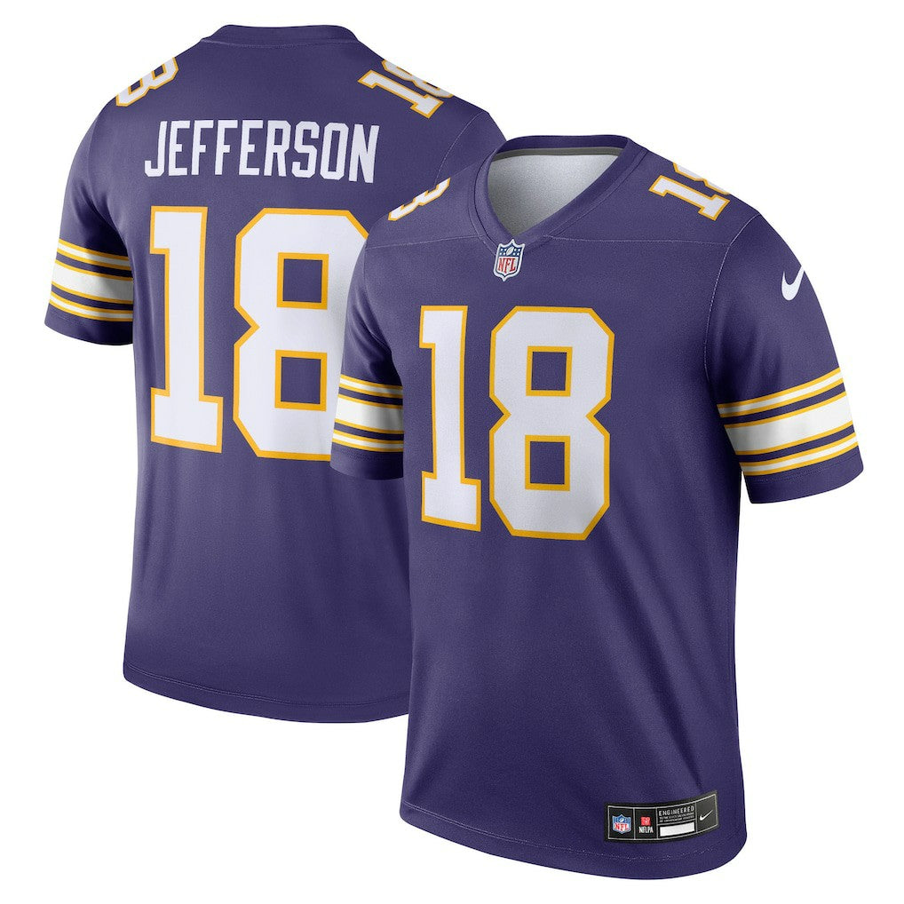 Nike Justin Jefferson Minnesota Vikings Legend Player Performance Top Purple