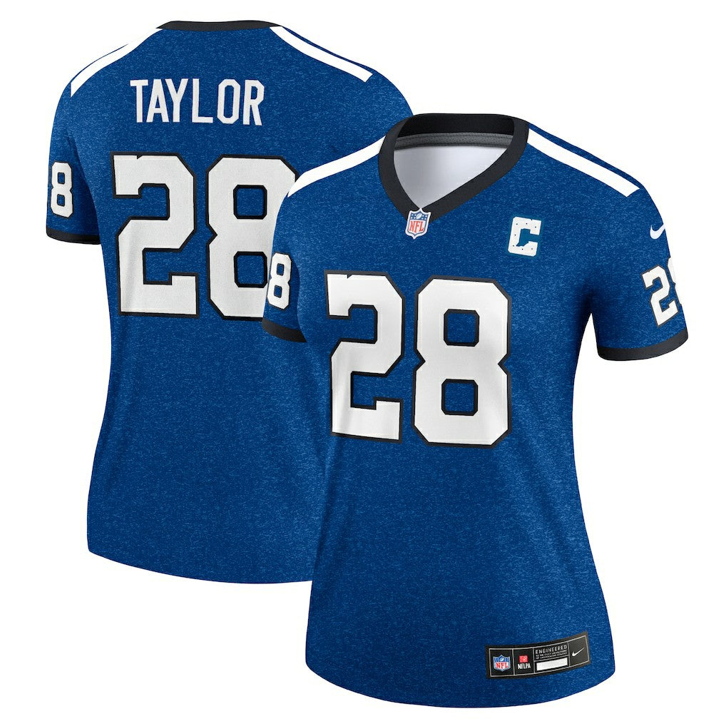 Nike Jonathan Taylor Indianapolis Colts Women's Alternate Legend Player Performance Top Royal