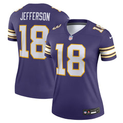 Nike Justin Jefferson Minnesota Vikings Women's Alternate Legend Player Performance Top Purple