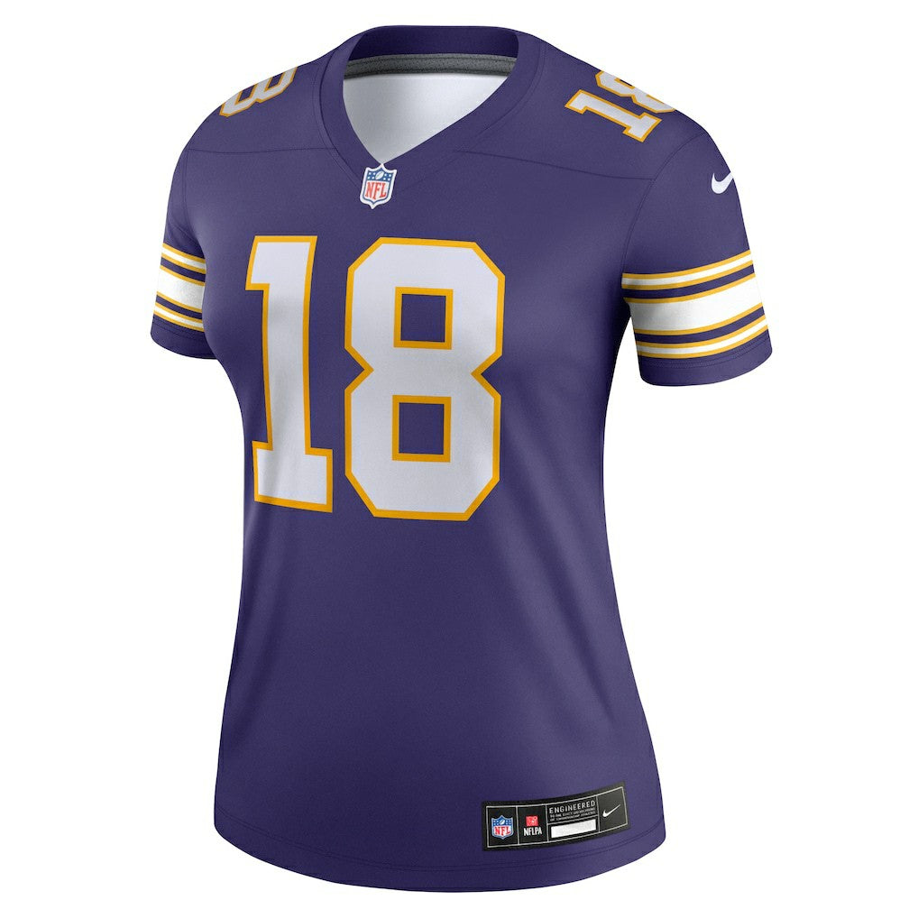 Nike Justin Jefferson Minnesota Vikings Women's Alternate Legend Player Performance Top Purple