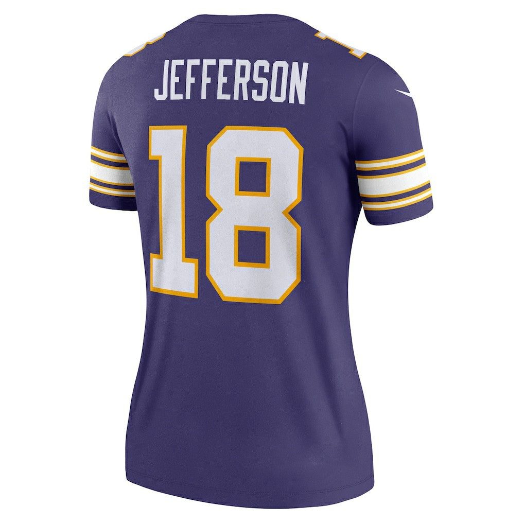 Nike Justin Jefferson Minnesota Vikings Women's Alternate Legend Player Performance Top Purple