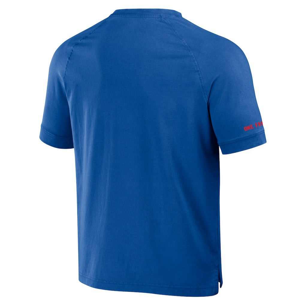 Fanatics Buffalo Bills NFL x Darius Rucker Collection Washed Raglan Henley T-Shirt Royal