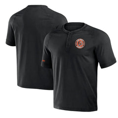 Fanatics Cincinnati Bengals NFL x Darius Rucker Collection Washed Raglan Henley T-Shirt Black