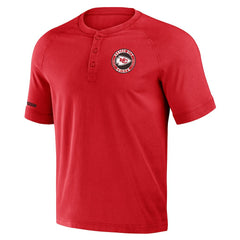 Fanatics Kansas City Chiefs NFL x Darius Rucker Collection Washed Raglan Henley T-Shirt Red
