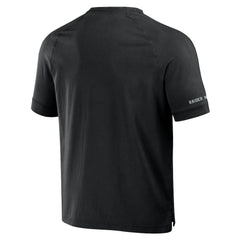 Fanatics Las Vegas Raiders NFL x Darius Rucker Collection Washed Raglan Henley T-Shirt Black