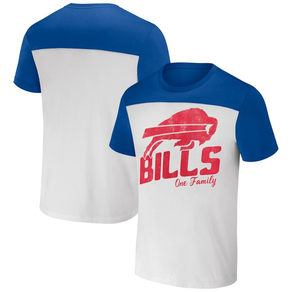 Fanatics Buffalo Bills NFL x Darius Rucker Collection Colorblocked T-Shirt White/Royal