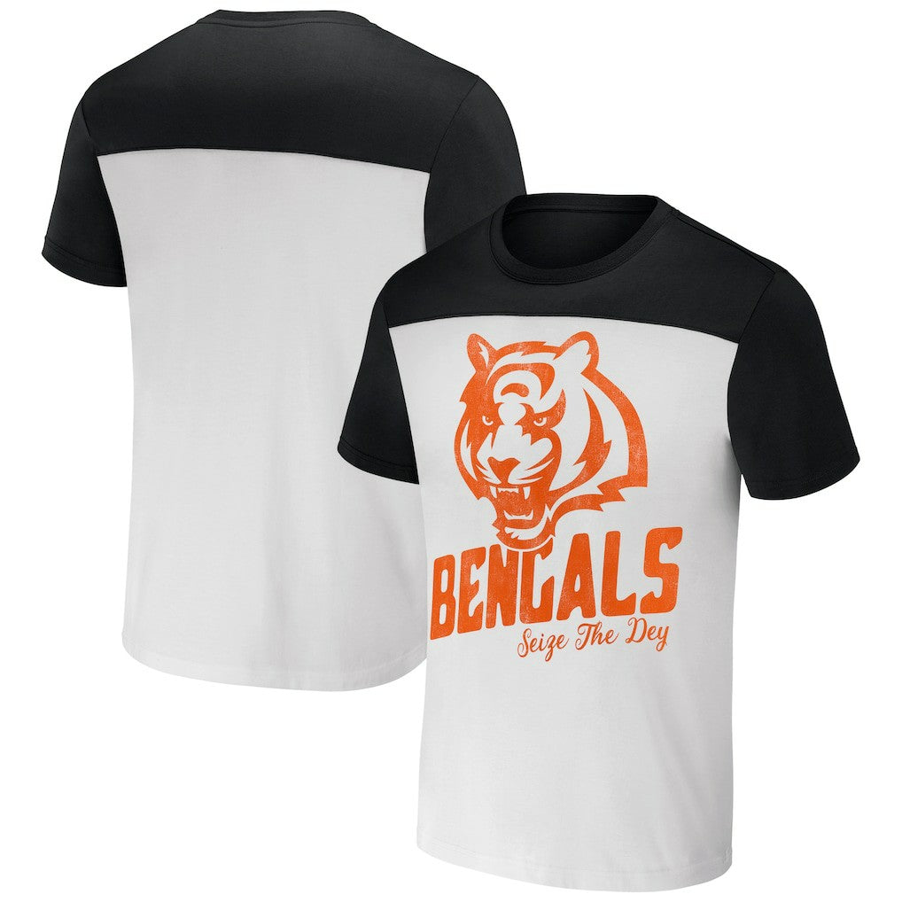Fanatics Cincinnati Bengals NFL x Darius Rucker Collection Colorblocked T-Shirt Cream