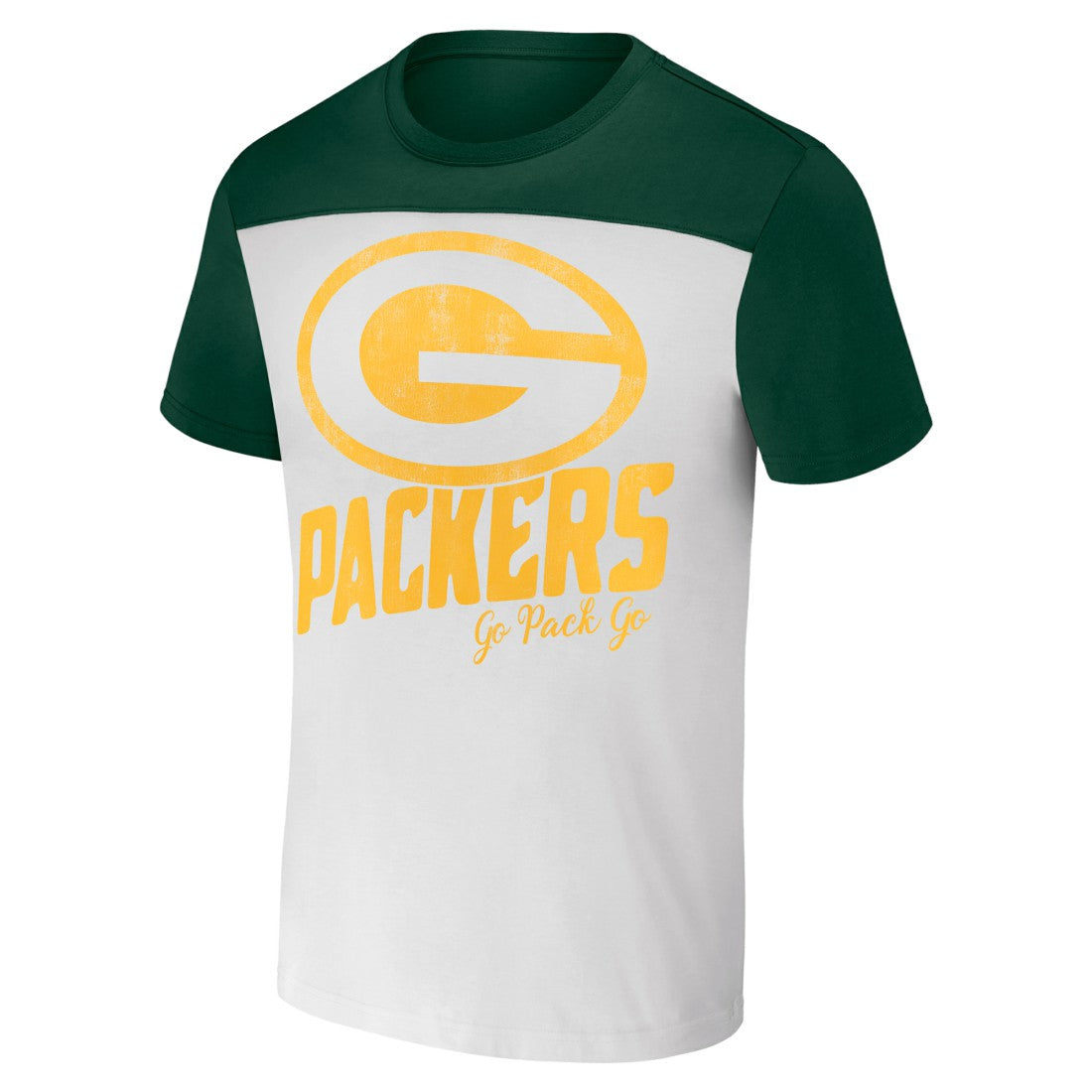 Fanatics Green Bay Packers NFL x Darius Rucker Collection Colorblocked T-Shirt White/Green