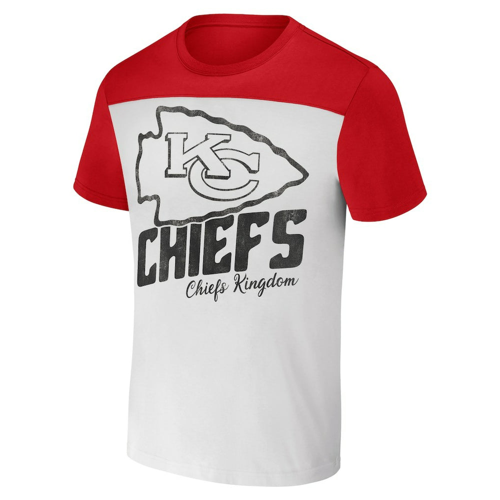 Fanatics Kansas City Chiefs NFL x Darius Rucker Collection Colorblocked T-Shirt Cream