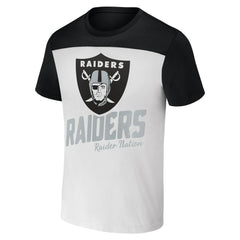 Fanatics Las Vegas Raiders NFL x Darius Rucker Collection Colorblocked T-Shirt White/Black