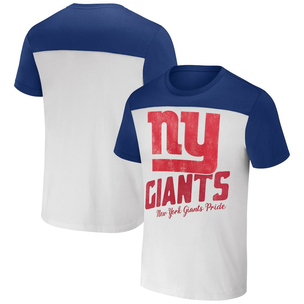Fanatics New York Giants NFL x Darius Rucker Collection Colorblocked T-Shirt Cream