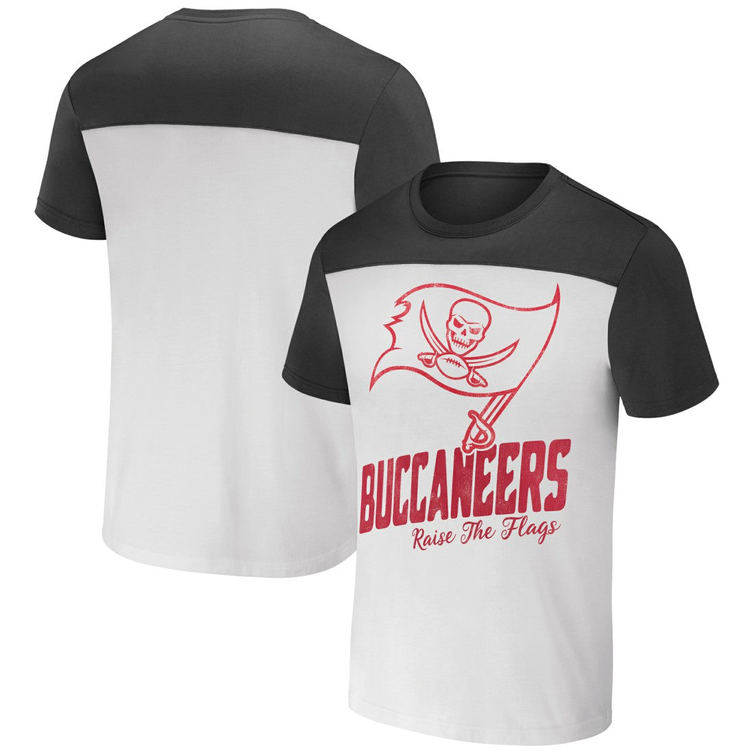 Fanatics Tampa Bay Buccaneers NFL x Darius Rucker Collection Colorblocked T-Shirt White/Pewter