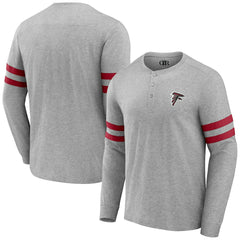 Fanatics Atlanta Falcons NFL x Darius Rucker Collection Henley Long Sleeve T-Shirt Heather Gray
