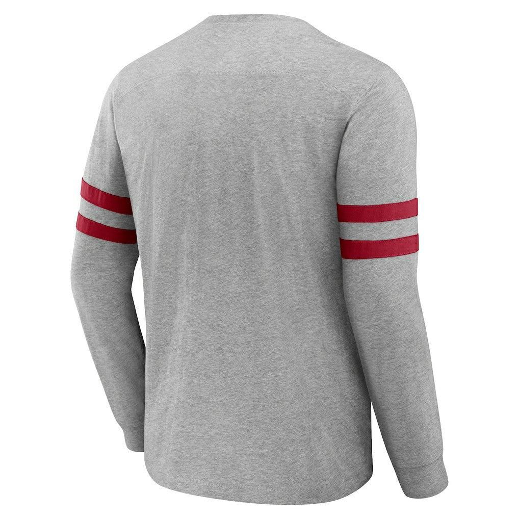 Fanatics Atlanta Falcons NFL x Darius Rucker Collection Henley Long Sleeve T-Shirt Heather Gray
