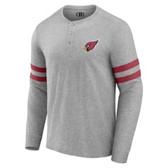 Fanatics Arizona Cardinals NFL x Darius Rucker Collection Henley Long Sleeve T-Shirt Heather Gray