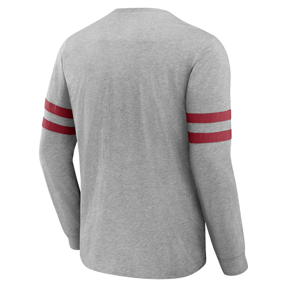 Fanatics Arizona Cardinals NFL x Darius Rucker Collection Henley Long Sleeve T-Shirt Heather Gray