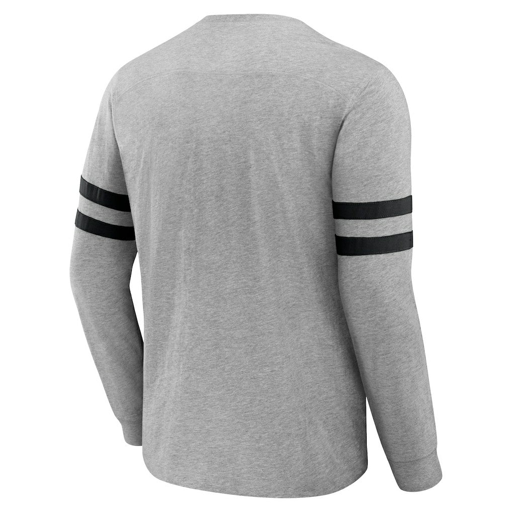 Fanatics Las Vegas Raiders NFL x Darius Rucker Collection Henley Long Sleeve T-Shirt Heather Gray