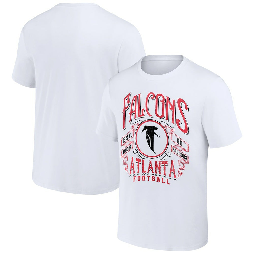 Fanatics Atlanta Falcons NFL x Darius Rucker Collection Vintage Football T-Shirt White