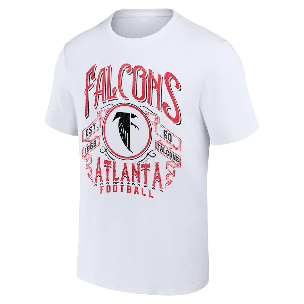 Fanatics Atlanta Falcons NFL x Darius Rucker Collection Vintage Football T-Shirt White