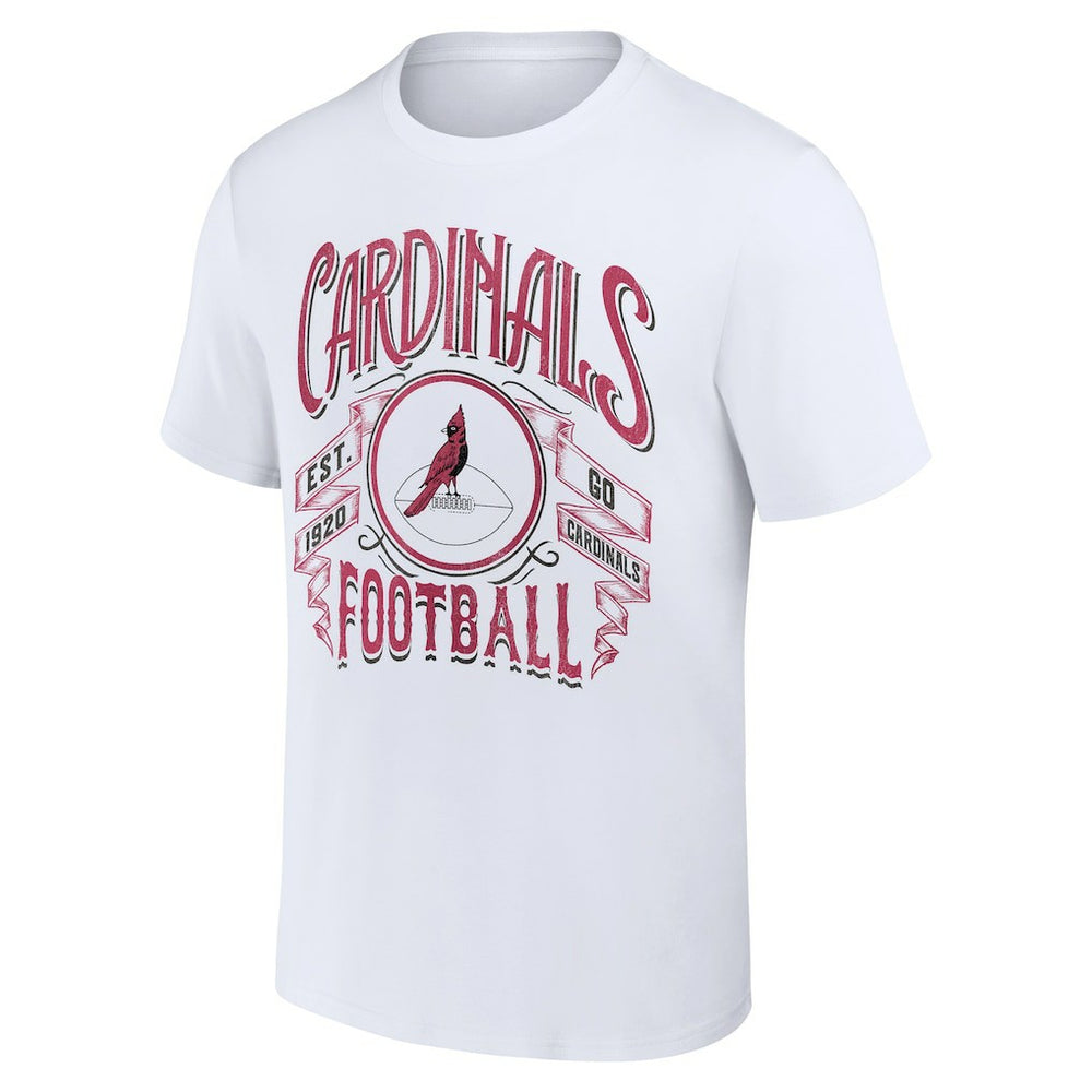 Fanatics Arizona Cardinals NFL x Darius Rucker Collection Vintage Football T-Shirt White