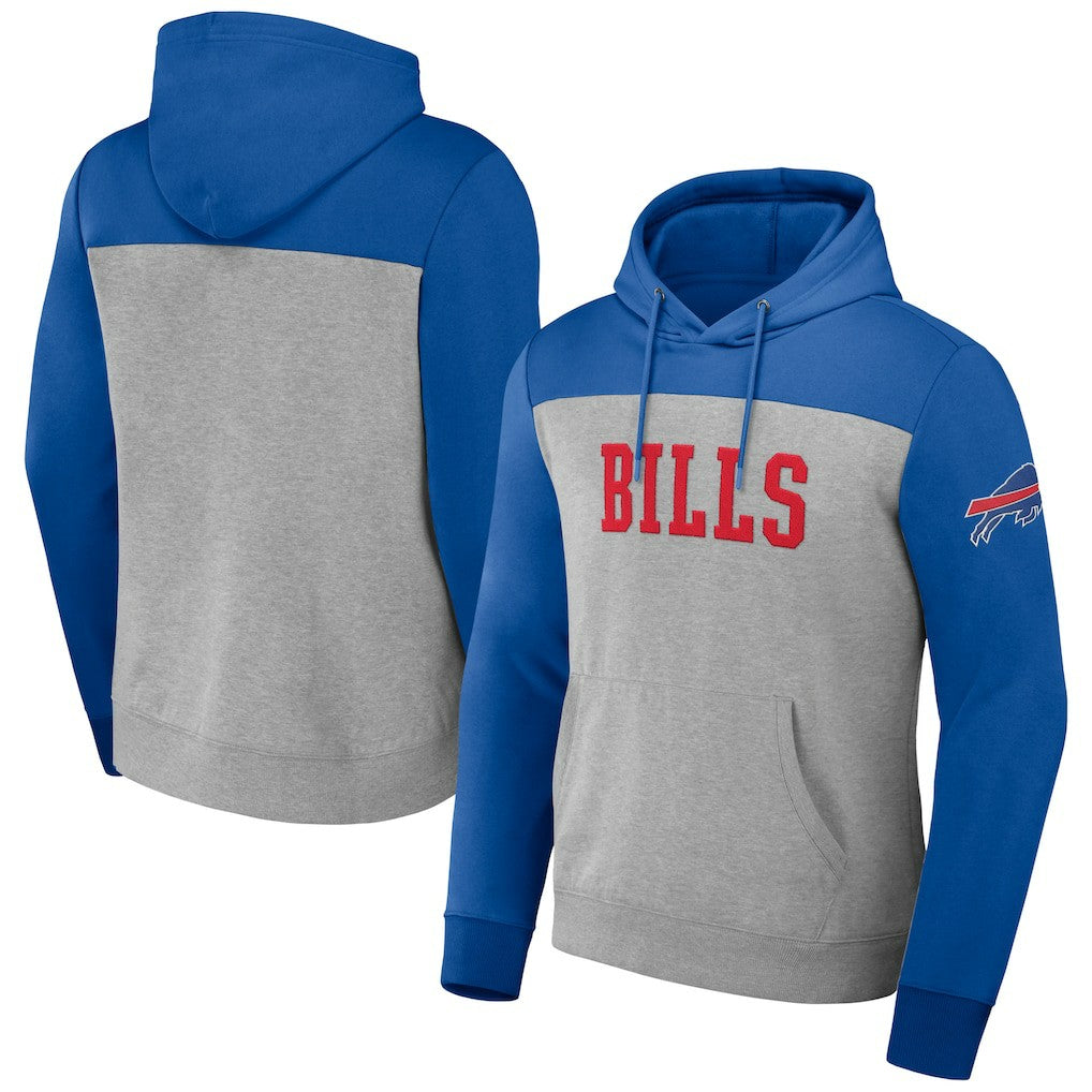 Fanatics Buffalo Bills NFL x Darius Rucker Collection Color Blocked Pullover Hoodie Heather Gray