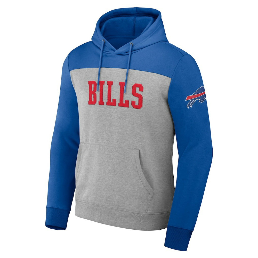 Fanatics Buffalo Bills NFL x Darius Rucker Collection Color Blocked Pullover Hoodie Heather Gray