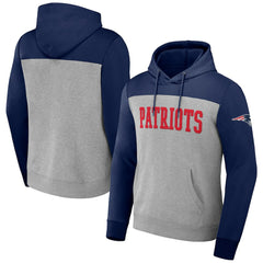 Fanatics New England Patriots NFL x Darius Rucker Collection Color Blocked Pullover Hoodie Heather Gray
