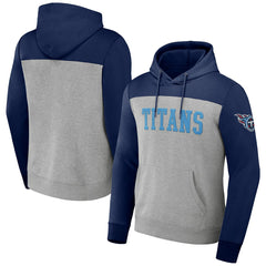 Fanatics Tennessee Titans NFL x Darius Rucker Collection Color Blocked Pullover Hoodie Heather Gray
