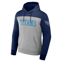 Fanatics Tennessee Titans NFL x Darius Rucker Collection Color Blocked Pullover Hoodie Heather Gray