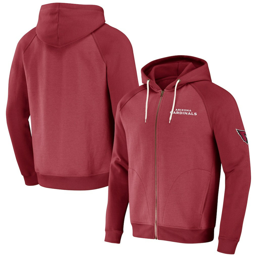 Fanatics Arizona Cardinals NFL x Darius Rucker Collection Raglan Full-Zip Hoodie Cardinal