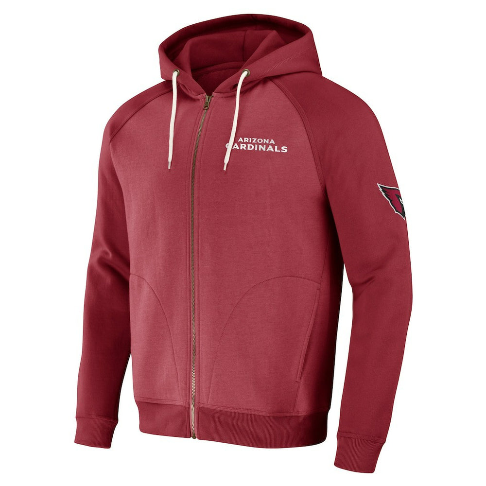 Fanatics Arizona Cardinals NFL x Darius Rucker Collection Raglan Full-Zip Hoodie Cardinal