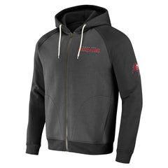 Fanatics Tampa Bay Buccaneers NFL x Darius Rucker Collection Raglan Full-Zip Hoodie Pewter