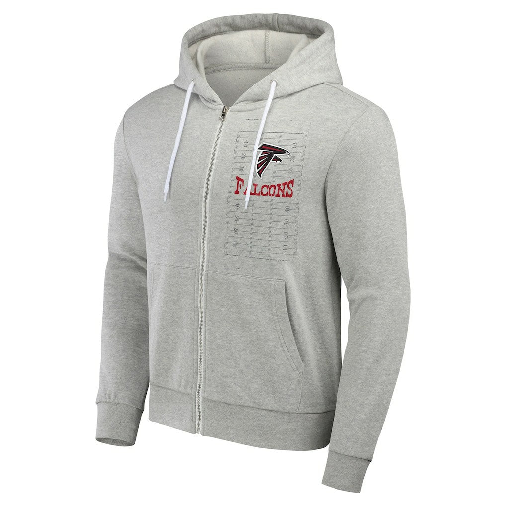 Fanatics Atlanta Falcons NFL x Darius Rucker Collection Domestic Full-Zip Hoodie Heather Gray