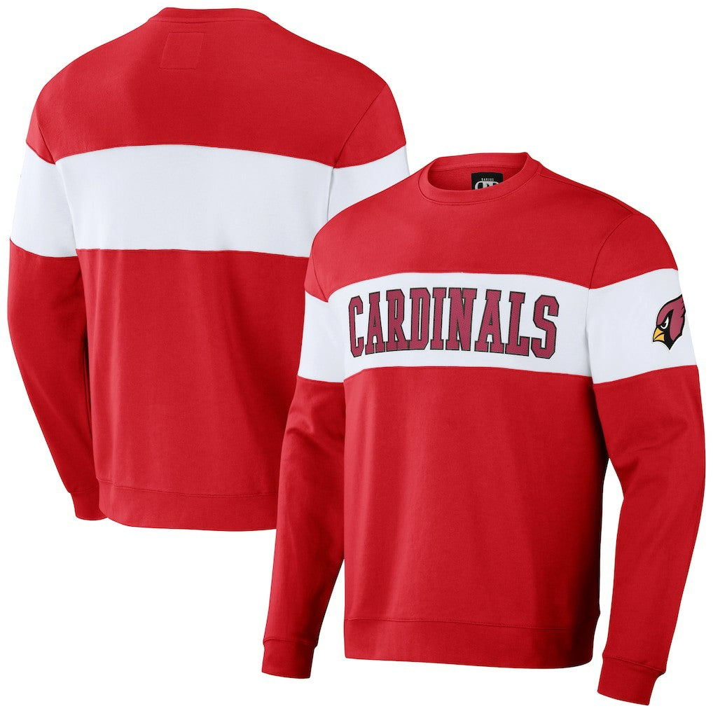Fanatics Arizona Cardinals NFL x Darius Rucker Collection Team Color & White Pullover Sweatshirt Cardinal