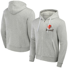Fanatics Cleveland Browns NFL x Darius Rucker Collection Domestic Full-Zip Hoodie Heather Gray