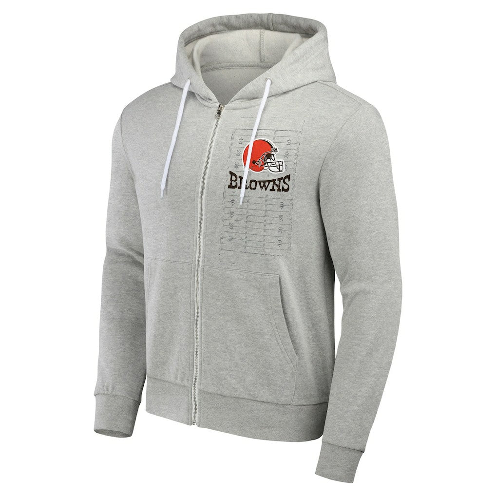Fanatics Cleveland Browns NFL x Darius Rucker Collection Domestic Full-Zip Hoodie Heather Gray
