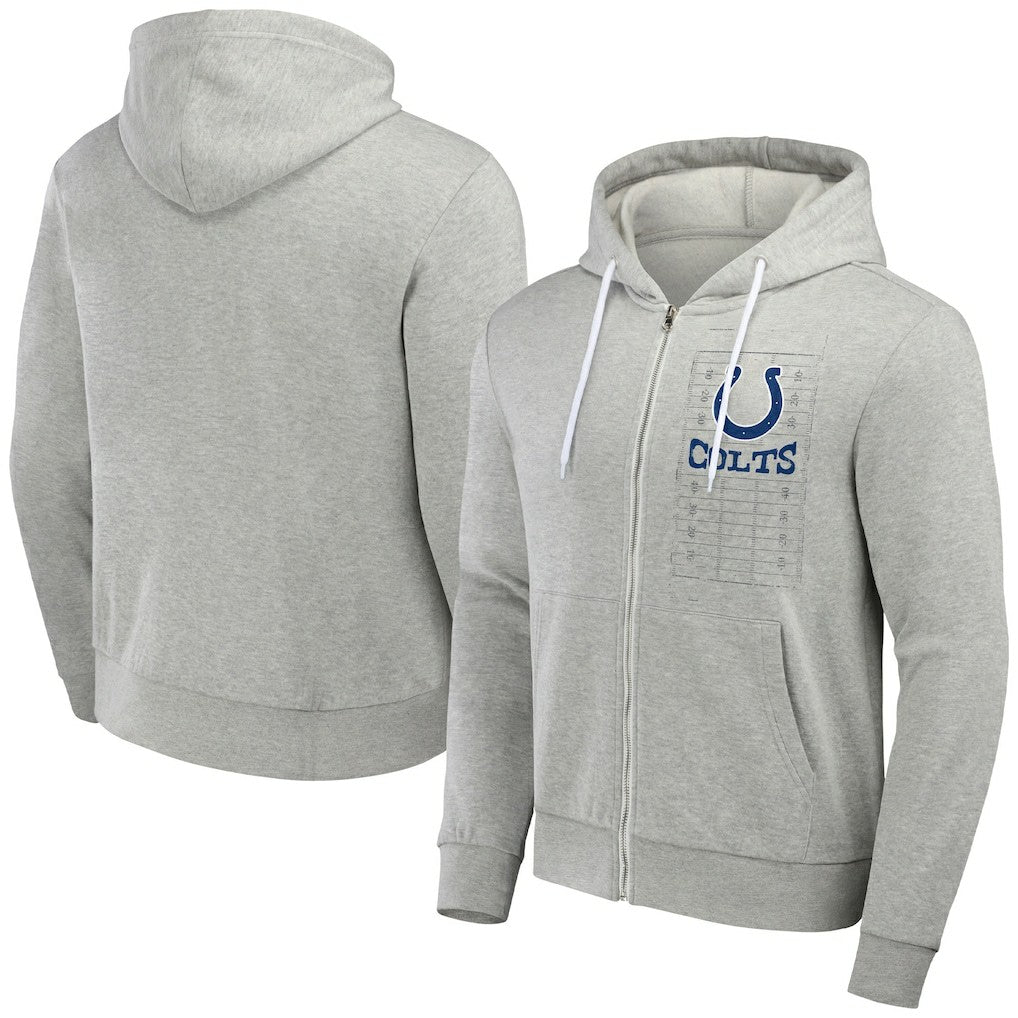 Fanatics Indianapolis Colts NFL x Darius Rucker Collection Domestic Full-Zip Hoodie Heather Gray