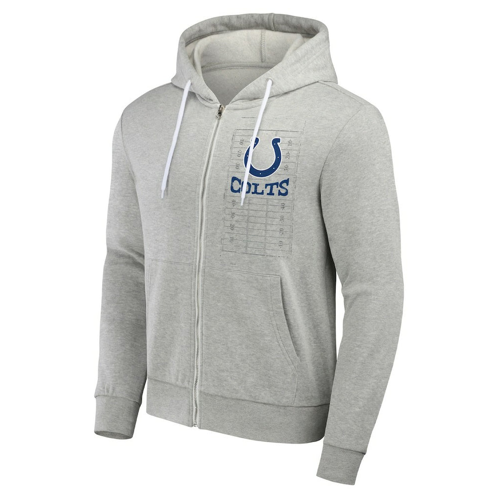 Fanatics Indianapolis Colts NFL x Darius Rucker Collection Domestic Full-Zip Hoodie Heather Gray