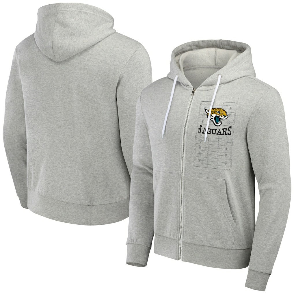 Fanatics Jacksonville Jaguars NFL x Darius Rucker Collection Domestic Full-Zip Hoodie Heather Gray