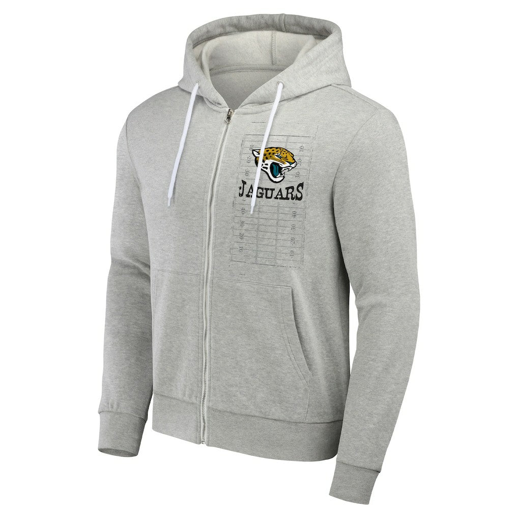 Fanatics Jacksonville Jaguars NFL x Darius Rucker Collection Domestic Full-Zip Hoodie Heather Gray