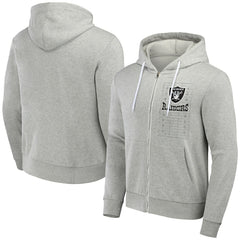 Fanatics Las Vegas Raiders NFL x Darius Rucker Collection Domestic Full-Zip Hoodie Heather Gray