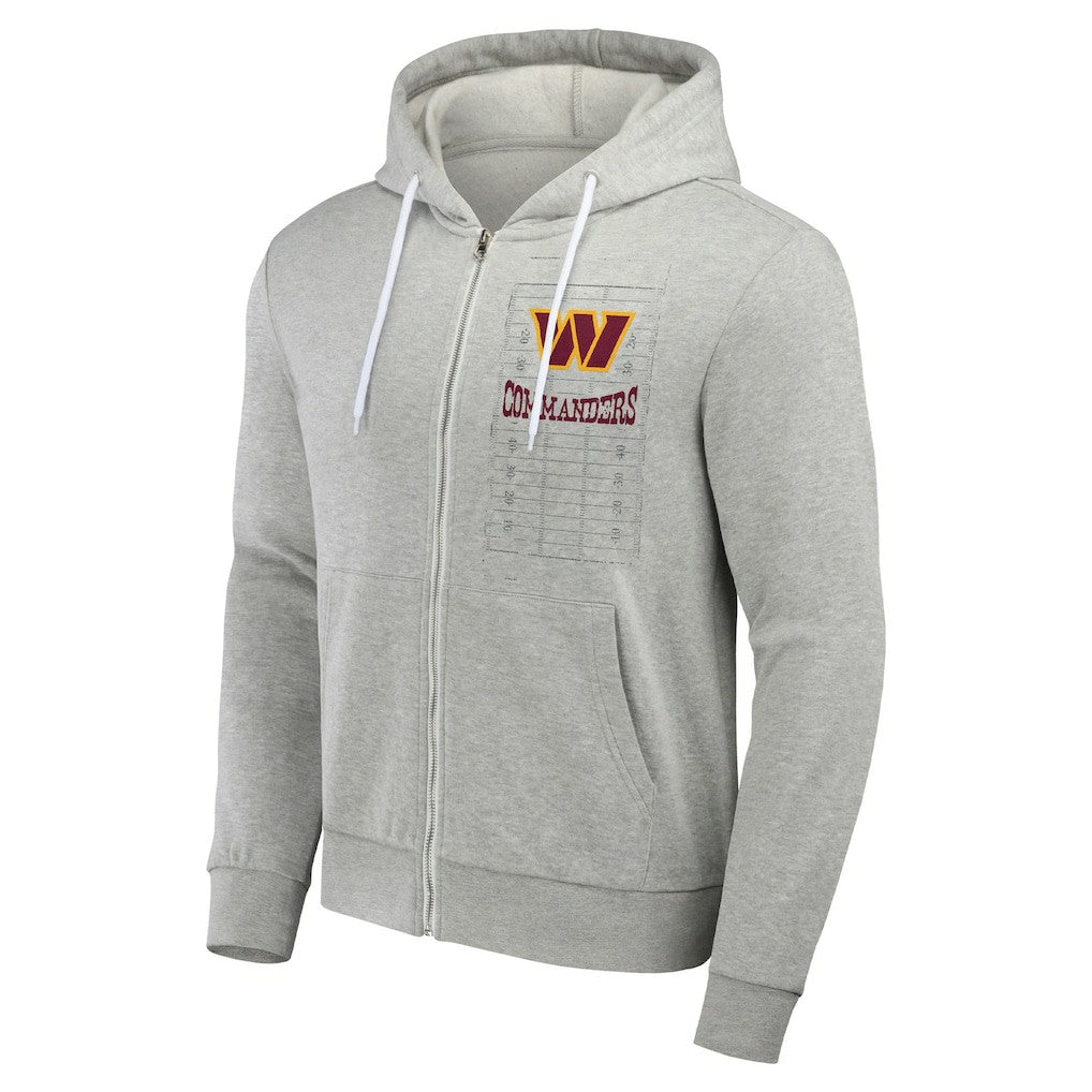Fanatics Washington Commanders NFL x Darius Rucker Collection Domestic Full-Zip Hoodie Heather Gray
