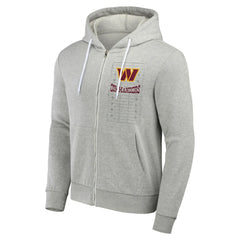 Fanatics Washington Commanders NFL x Darius Rucker Collection Domestic Full-Zip Hoodie Heather Gray