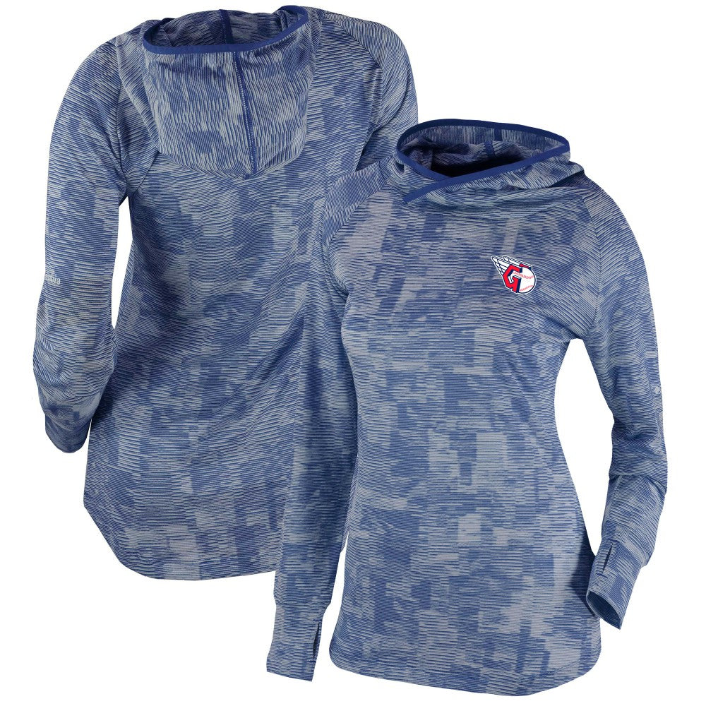 Cleveland Guardians Columbia Women's Omni-Wick Sunday Ball Pullover Hoodie - Navy - Columbia Lifestyle
