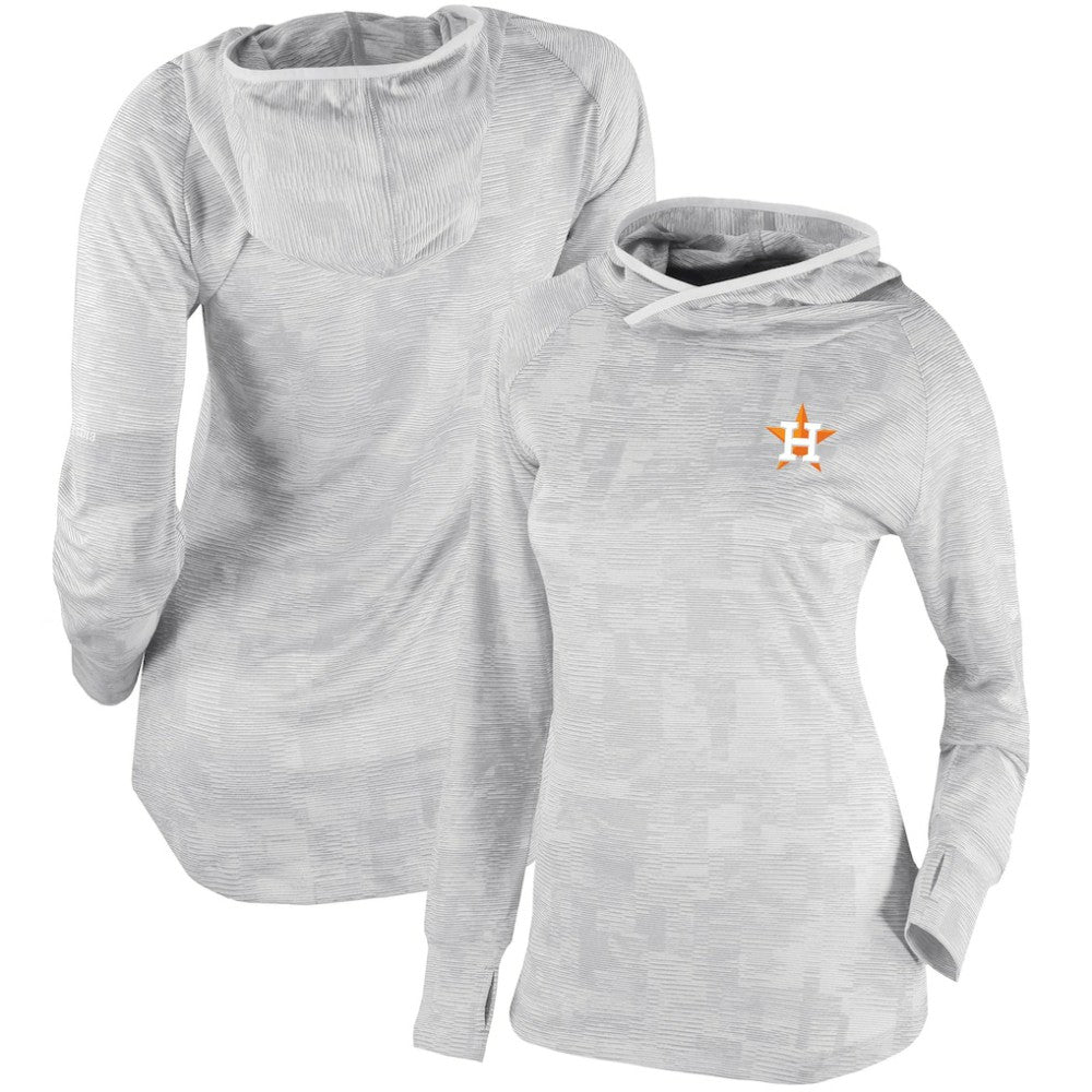Houston Astros Columbia Women's Omni-Wick Sunday Ball Pullover Hoodie - White - Columbia Sale