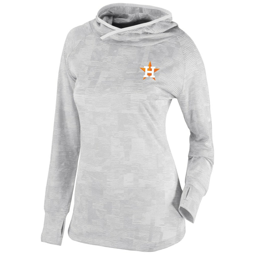 Houston Astros Columbia Women's Omni-Wick Sunday Ball Pullover Hoodie - White - Columbia Sale