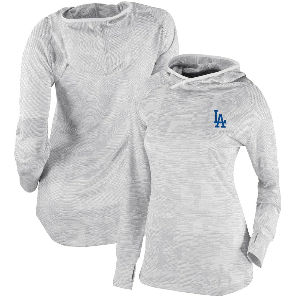 Los Angeles Dodgers Columbia Women's Omni-Wick Sunday Ball Pullover Hoodie - White - Columbia Sale