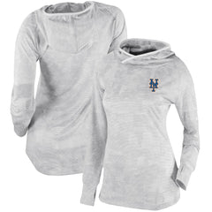 New York Mets Columbia Women's Omni-Wick Sunday Ball Pullover Hoodie - White - Columbia on Sale