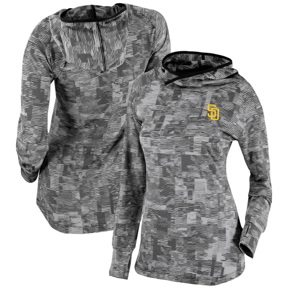 San Diego Padres Columbia Women's Omni-Wick Sunday Ball Pullover Hoodie - Black - Columbia Sale