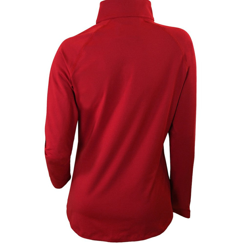 Chicago Cubs Columbia Women's Omni-Wick Outward Nine Quarter-Zip Pullover Top - Red - Columbia on Sale